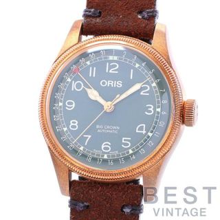 ORIS - オリス 【ORIS】 ビッグクラウン ポインターデイト 80TH限定モデル 01 754 7741 3167-07 5 20 58BR メンズ グリーン ブロンズ 腕時計 時計 BIG CROWN POINTER DATE 80TH ANNIVERSARY EDITION GREEN BRONZE 【中古】 