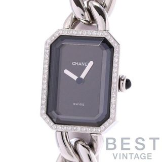 シャネル(CHANEL)のシャネル 【CHANEL】 プルミエール Sサイズ H0495 レディース ブラック ステンレススティール 腕時計 時計 PREMIERE SMALL SIZE BLACK SS ダイヤモンドベゼル【中古】 (腕時計)