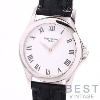 パテックフィリップ(PATEK PHILIPPE)の【OH済】 パテックフィリップ 【PATEK PHILIPPE】 カラトラバ 4905G メンズ ホワイト K18ホワイトゴールド 腕時計 時計 CALATRAVA WHITE K18WG PP【中古】 (腕時計(アナログ))