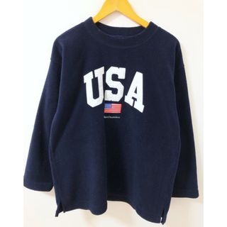 NAVY&RED（ネイビーアンドレッド）USAパッチ　フリース　クルーネック【E3013-007】(その他)