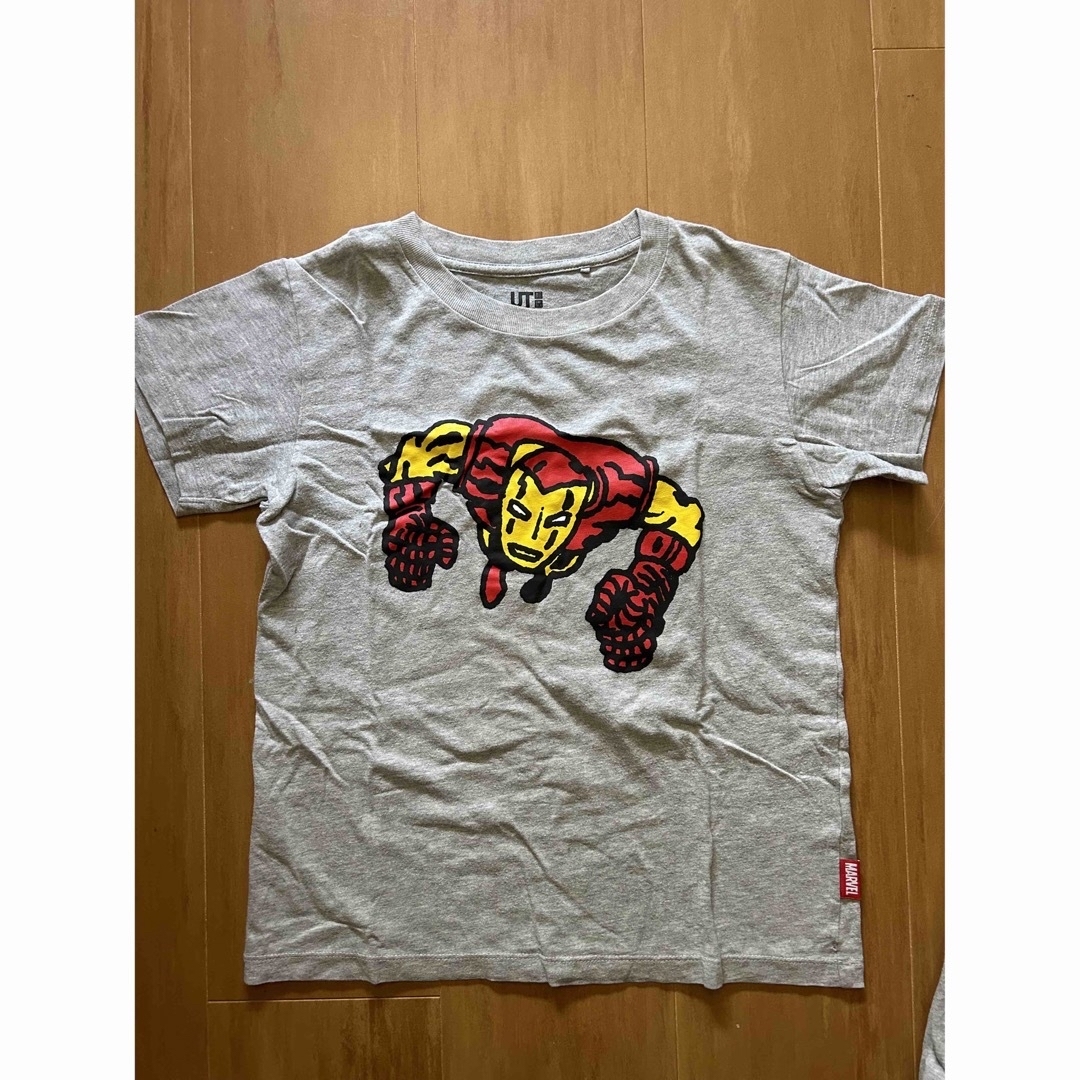 UNIQLO(ユニクロ)のMARVEL アイアンマン ユニクロ キッズ 男の子 Tシャツ 130 双子 キッズ/ベビー/マタニティのキッズ服男の子用(90cm~)(Tシャツ/カットソー)の商品写真