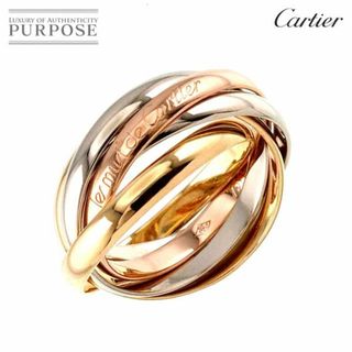 カルティエ(Cartier)のカルティエ Cartier トリニティ SM #50 リング K18 YG WG PG 5連 スリーゴールド 750 指輪 VLP 90224066(リング(指輪))