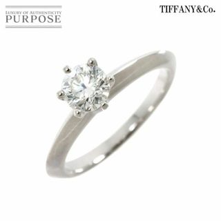 ティファニー(Tiffany & Co.)のティファニー TIFFANY&CO. ソリティア ダイヤ 0.50ct I/VS1/3EX 7号 リング Pt プラチナ【鑑定書付き】VLP 90226444(リング(指輪))