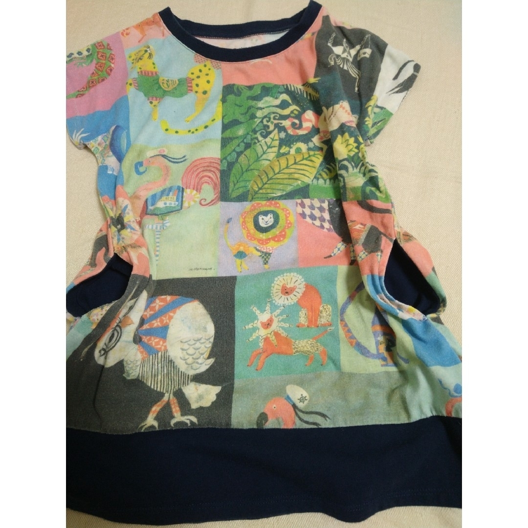 Design Tshirts Store graniph(グラニフ)のグラニフ　チュニック　Tシャツ　110 キッズ/ベビー/マタニティのキッズ服女の子用(90cm~)(Tシャツ/カットソー)の商品写真