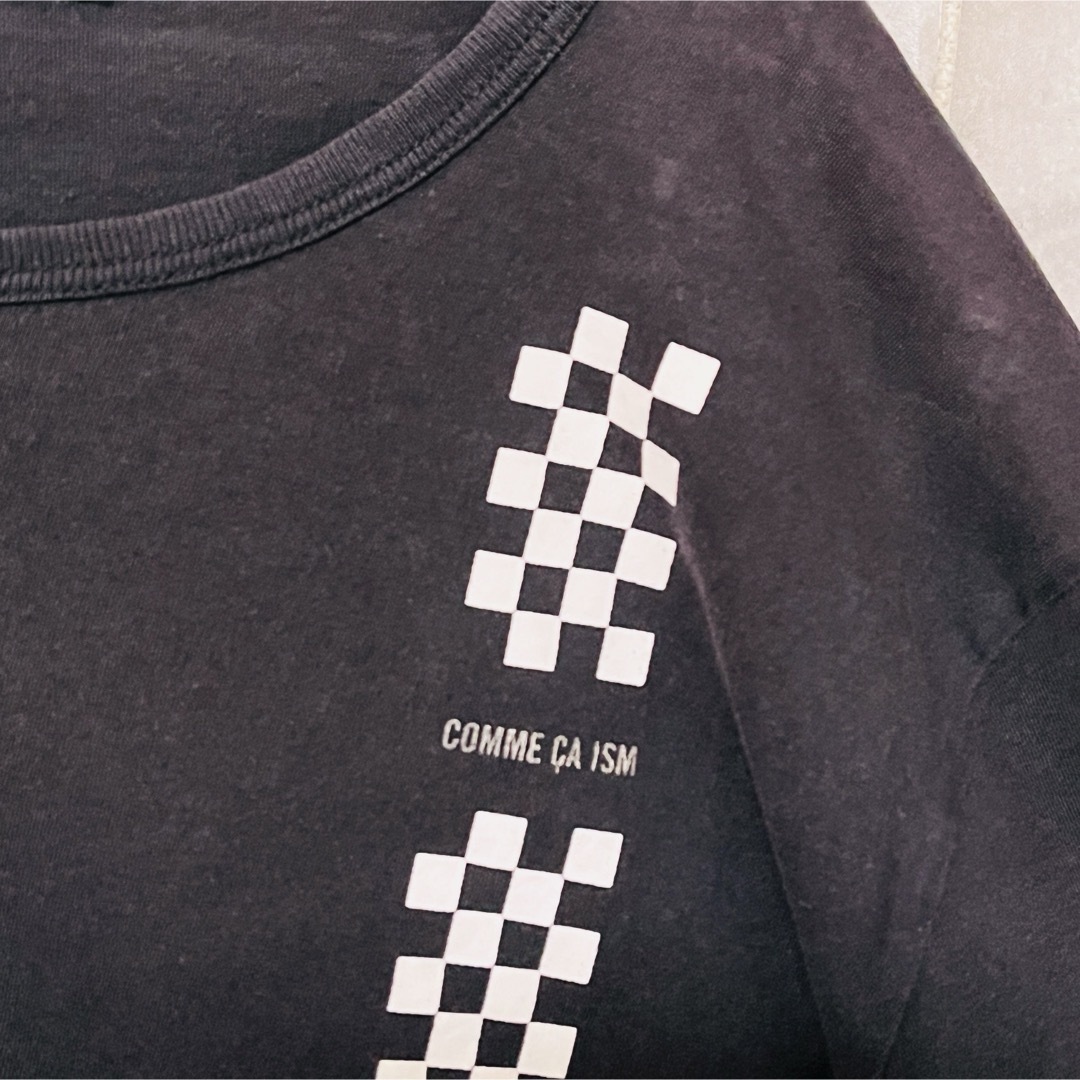 COMME CA ISM(コムサイズム)のコムサイズムTシャツ　胸ロゴ　Mサイズ　ブラック メンズのトップス(Tシャツ/カットソー(半袖/袖なし))の商品写真