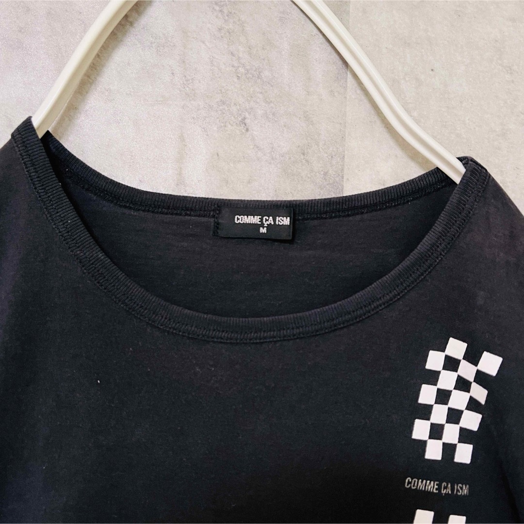 COMME CA ISM(コムサイズム)のコムサイズムTシャツ　胸ロゴ　Mサイズ　ブラック メンズのトップス(Tシャツ/カットソー(半袖/袖なし))の商品写真