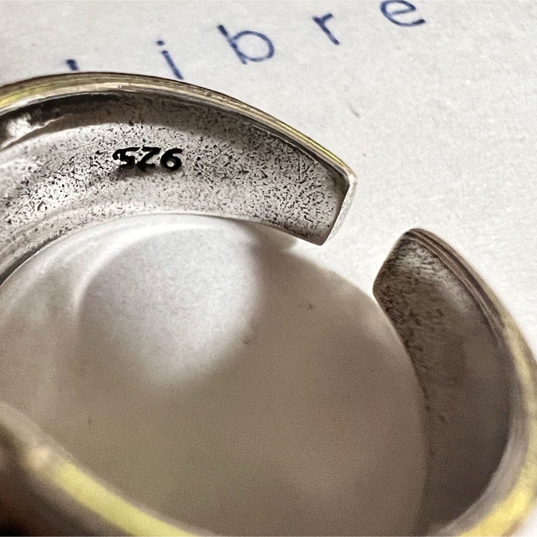 シルバーリング 925 銀 レースアップ 編み上げ フリーリング 韓国 指輪 メンズのアクセサリー(リング(指輪))の商品写真