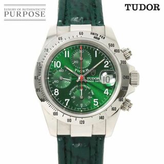 チュードル(Tudor)のチューダー チュードル TUDOR クロノタイム プリンスデイト 79280 メンズ 腕時計 グリーン 自動巻き Chrono time VLP 90232349(腕時計(アナログ))