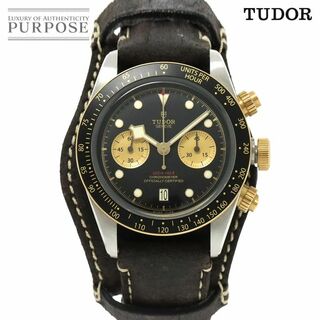 チュードル(Tudor)のチュードル チューダー TUDOR ヘリテージ ブラックベイ クロノグラフ S&G 79363N メンズ 腕時計 デイト 自動巻き Heritge VLP 90232365(腕時計(アナログ))