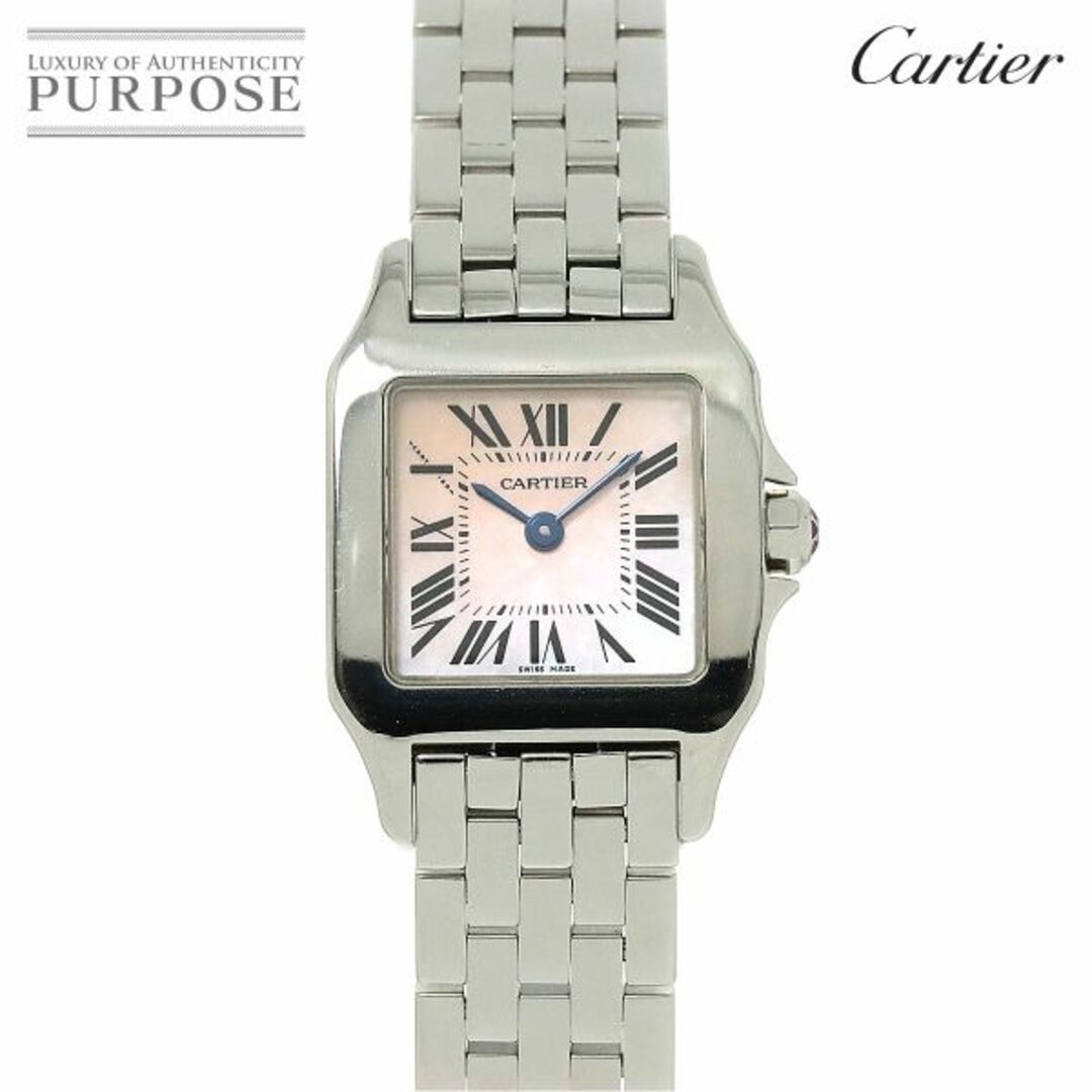 Cartier(カルティエ)のカルティエ Cartier サントスドゥモワゼルSM W25075Z5 レディース 腕時計 ピンクシェル クォーツ ウォッチ Santos Demoiselle SM VLP 90232525 レディースのファッション小物(腕時計)の商品写真