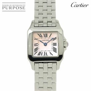 カルティエ(Cartier)のカルティエ Cartier サントスドゥモワゼルSM W25075Z5 レディース 腕時計 ピンクシェル クォーツ ウォッチ Santos Demoiselle SM VLP 90232525(腕時計)