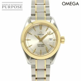 オメガ(OMEGA)のオメガ OMEGA シーマスター アクアテラ コンビ 2377 30 レディース 腕時計 デイト シルバー YG クォーツ Seamaster VLP 90232534(腕時計)