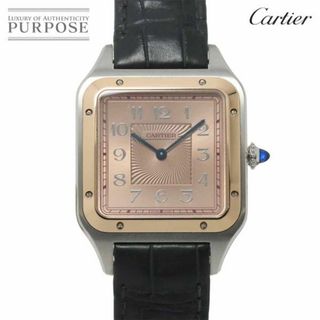 カルティエ(Cartier)のカルティエ Cartier サントスデュモン LM 世界限定500本 W2SA0025 メンズ 腕時計 ピンク K18PG 手巻き ウォッチ Santos Dumont VLP 90233522(腕時計(アナログ))