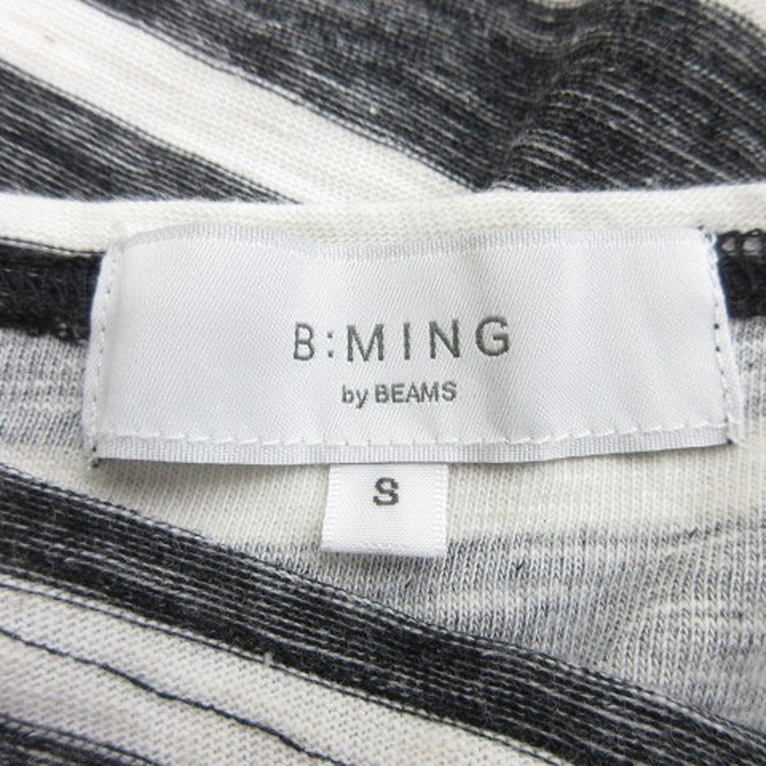 B:MING LIFE STORE by BEAMS(ビーミング ライフストア バイ ビームス)のビーミングバイビームス Tシャツ カットソー 五分袖 ボーダー S 黒 白 メンズのトップス(その他)の商品写真