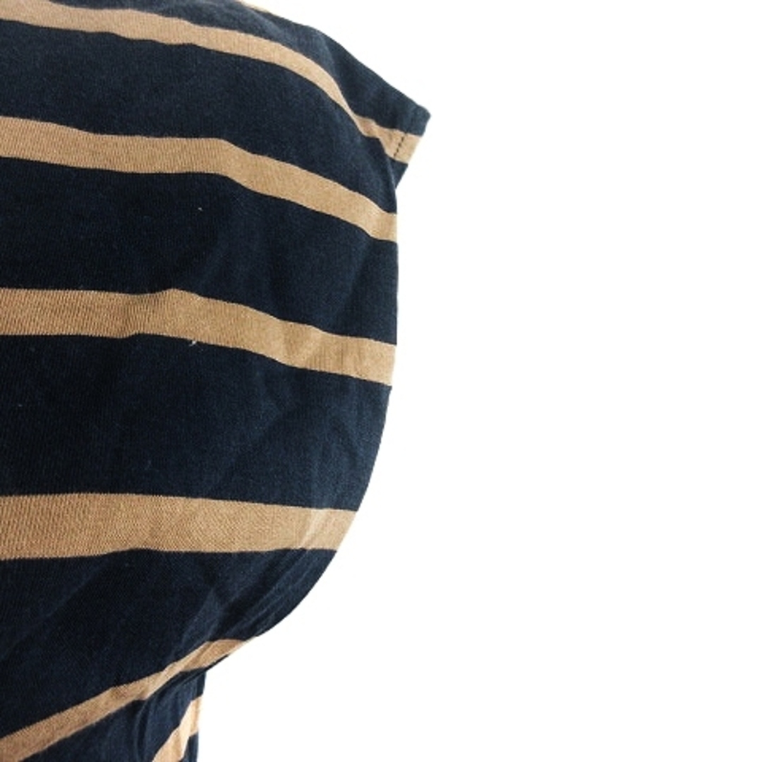 Rouge vif(ルージュヴィフ)のルージュヴィフ Tシャツ カットソー 半袖 ボーダー 紺 茶 ベージュ トップス レディースのトップス(Tシャツ(半袖/袖なし))の商品写真
