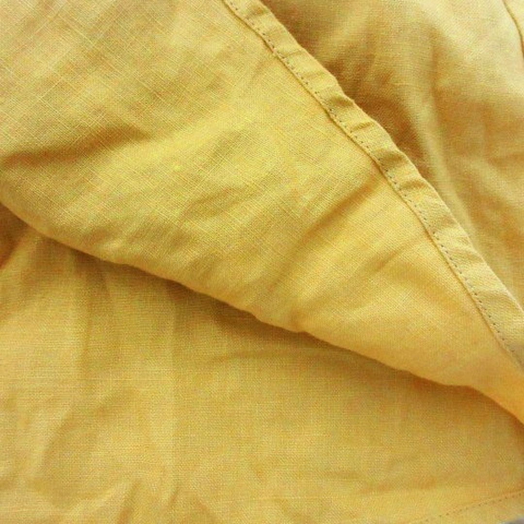 ユナイテッドアローズ スカート フレア ロング ウエストゴム 無地 黄 ボトムス レディースのスカート(ロングスカート)の商品写真