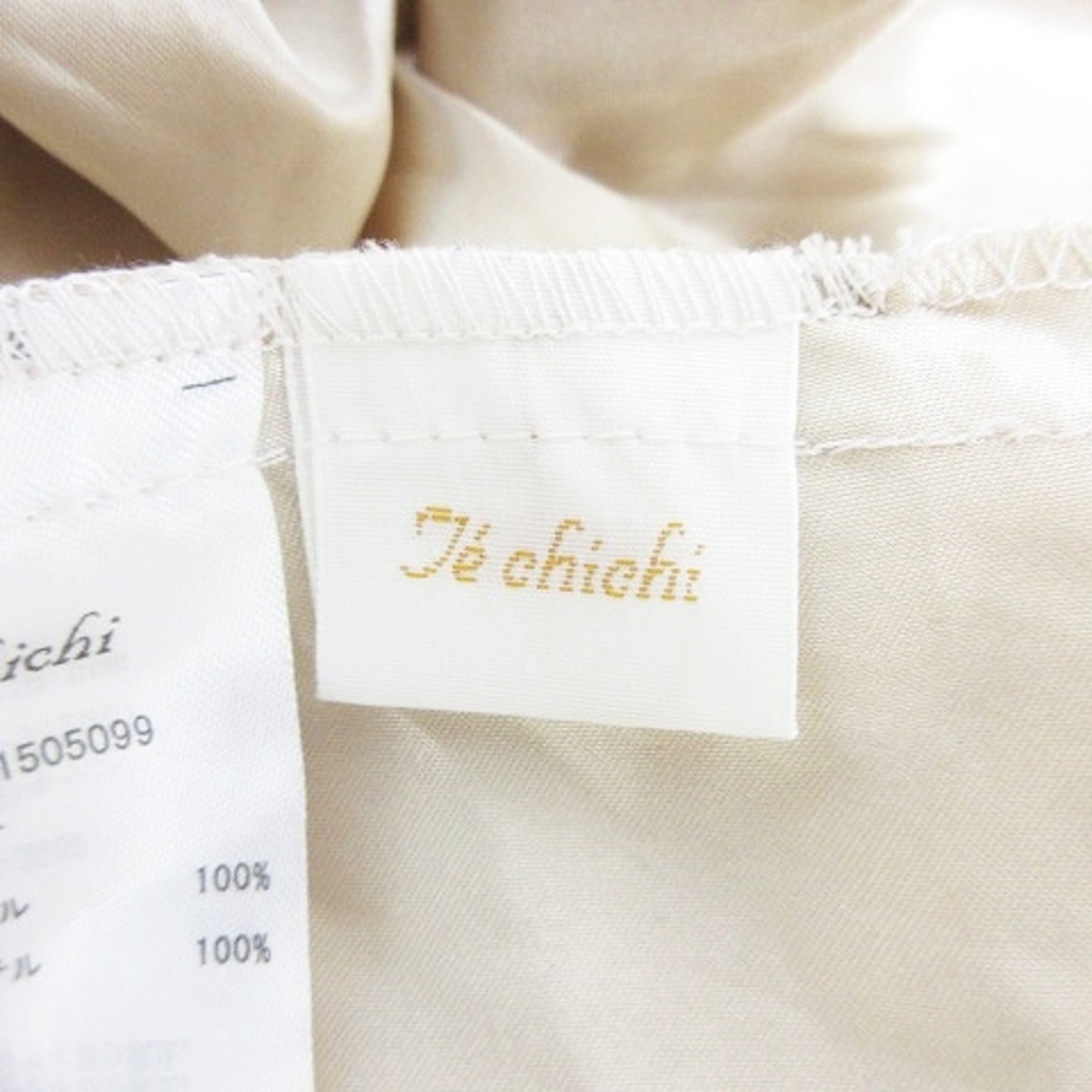 Techichi(テチチ)のテチチ スカート フレア ロング シフォン 薄手 水玉 F ベージュ ボトムス レディースのスカート(ロングスカート)の商品写真