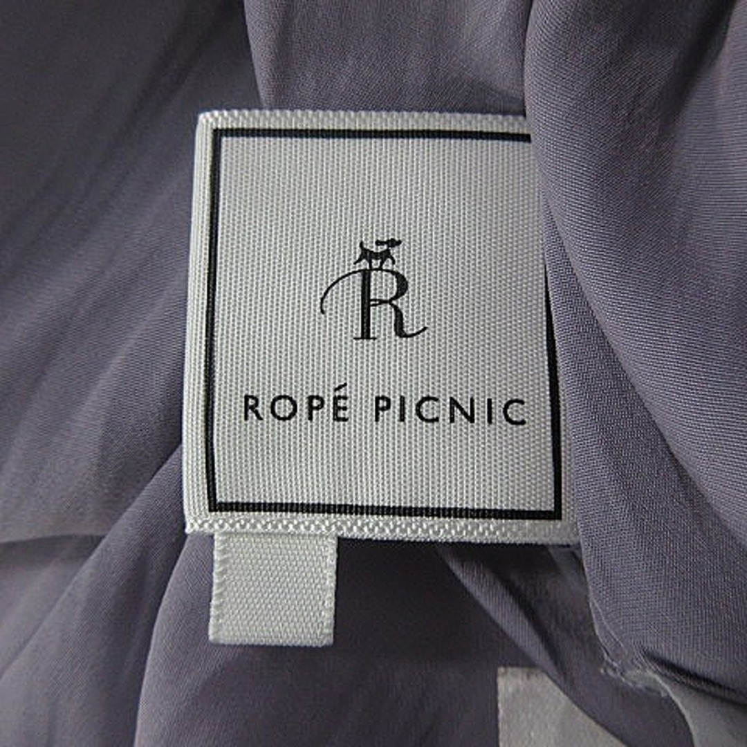 Rope' Picnic(ロペピクニック)のロペピクニック ワンピース ロング 半袖 フレアスリーブ ギャザー 38 紫 レディースのワンピース(ロングワンピース/マキシワンピース)の商品写真