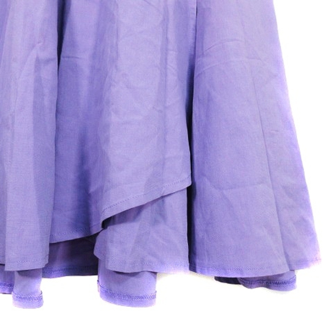 Rirandture(リランドチュール)のリランドチュール スカート フレア ひざ丈 バックファスナー 0 紫 ボトムス レディースのスカート(ひざ丈スカート)の商品写真
