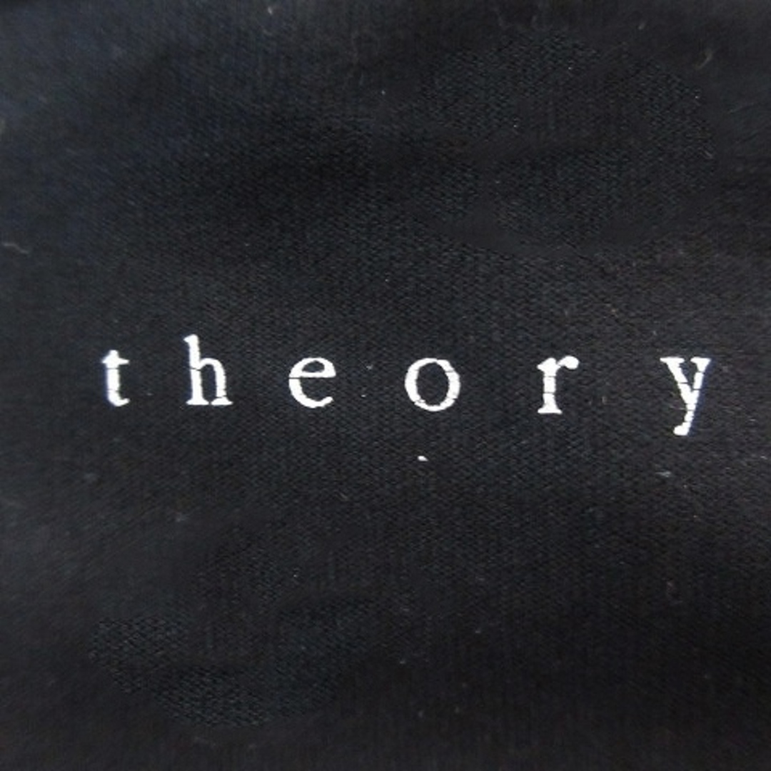 theory(セオリー)のセオリー Tシャツ カットソー 半袖 Uネック 薄手 無地 2 黒 トップス レディースのトップス(Tシャツ(半袖/袖なし))の商品写真