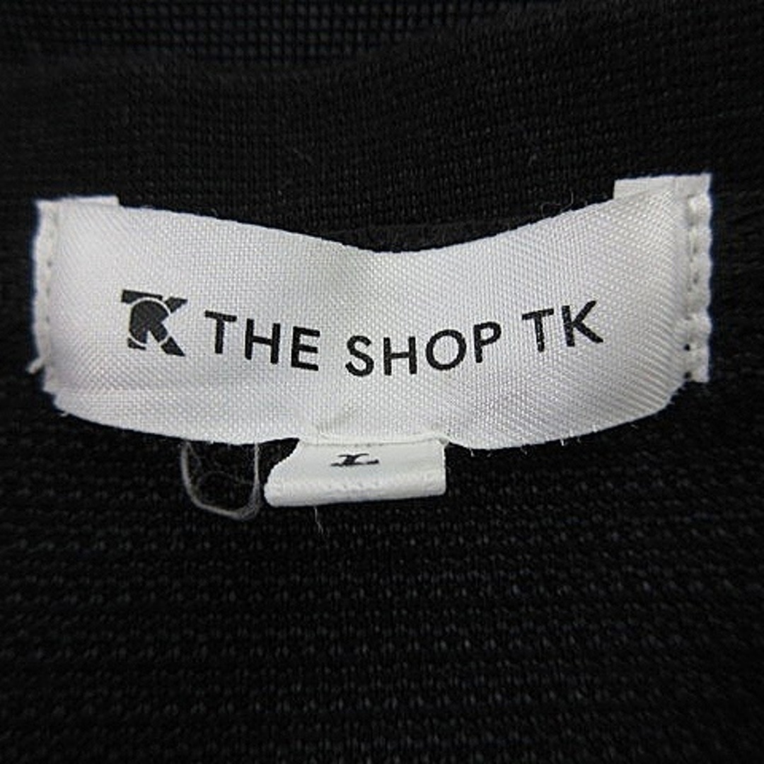 THE SHOP TK(ザショップティーケー)のザショップティーケー Tシャツ カットソー 半袖 クルーネック L 黒 トップス メンズのトップス(Tシャツ/カットソー(半袖/袖なし))の商品写真