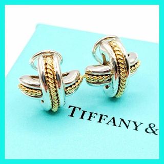 ティファニー(Tiffany & Co.)のティファニー シグネチャー イヤリング コンビ 750 925 YG SV(イヤリング)