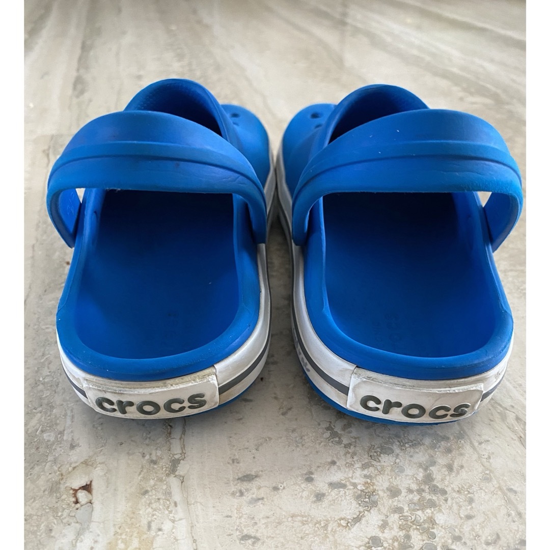 crocs(クロックス)のクロックス　18.5cm 青色 キッズ/ベビー/マタニティのキッズ靴/シューズ(15cm~)(サンダル)の商品写真