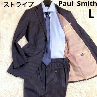 【お洒落】Paul  Smith　スーツセットアップ　L　マルチカラーストライプ