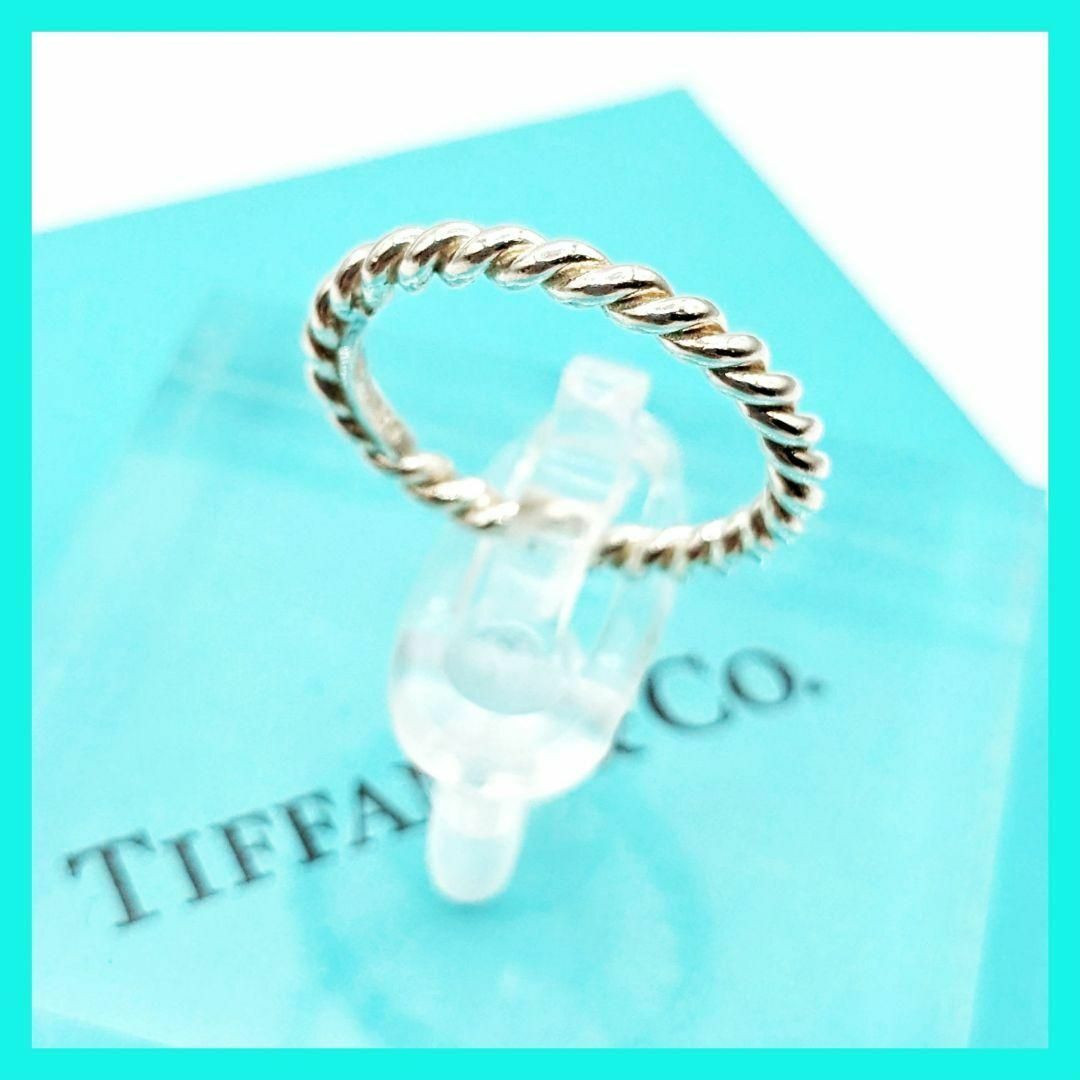 Tiffany & Co.(ティファニー)のティファニー ナロー ツイスト リング 925 シルバー 9号 美品 レディースのアクセサリー(リング(指輪))の商品写真