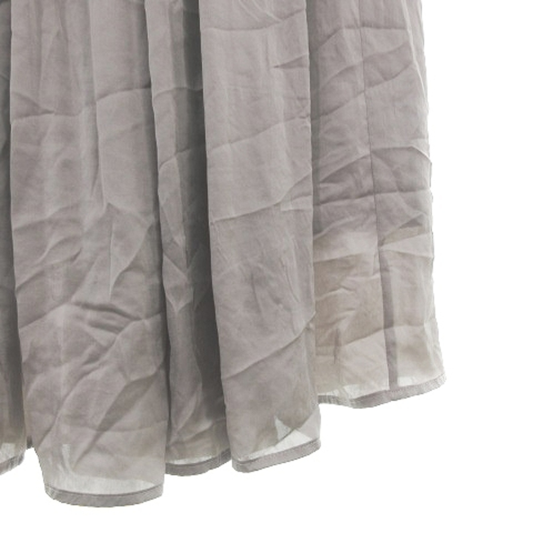 coen(コーエン)のコーエン スカート フレア ギャザー ミモレ丈 ウエストゴム グレー ボトムス レディースのスカート(ロングスカート)の商品写真