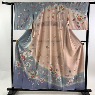 訪問着 身丈157.5cm 裄丈64.5cm 正絹 秀品 【中古】(着物)