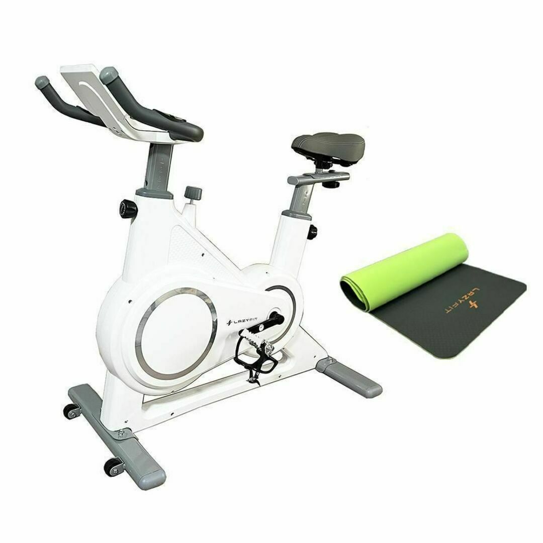エアロバイク 組み立て簡単 マット付属 室内用・シューズ用ペダル付属 スポーツ/アウトドアのトレーニング/エクササイズ(トレーニング用品)の商品写真