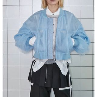 メゾンスペシャル(MAISON SPECIAL)のMAISON SPECIAL Tulle Layered Blouson(ブルゾン)