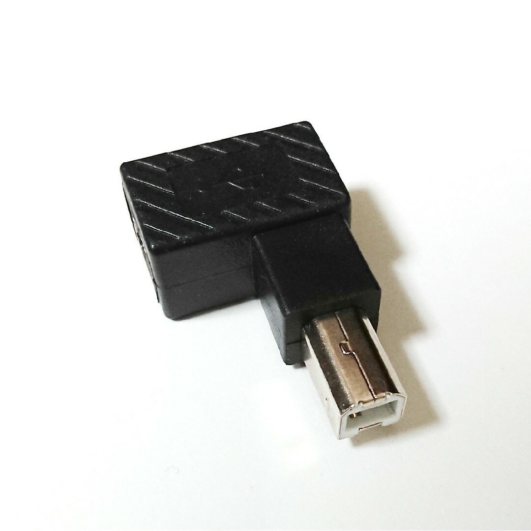 オーディオファンテック USB Type-B L 字　変換アダプター スマホ/家電/カメラのPC/タブレット(PC周辺機器)の商品写真