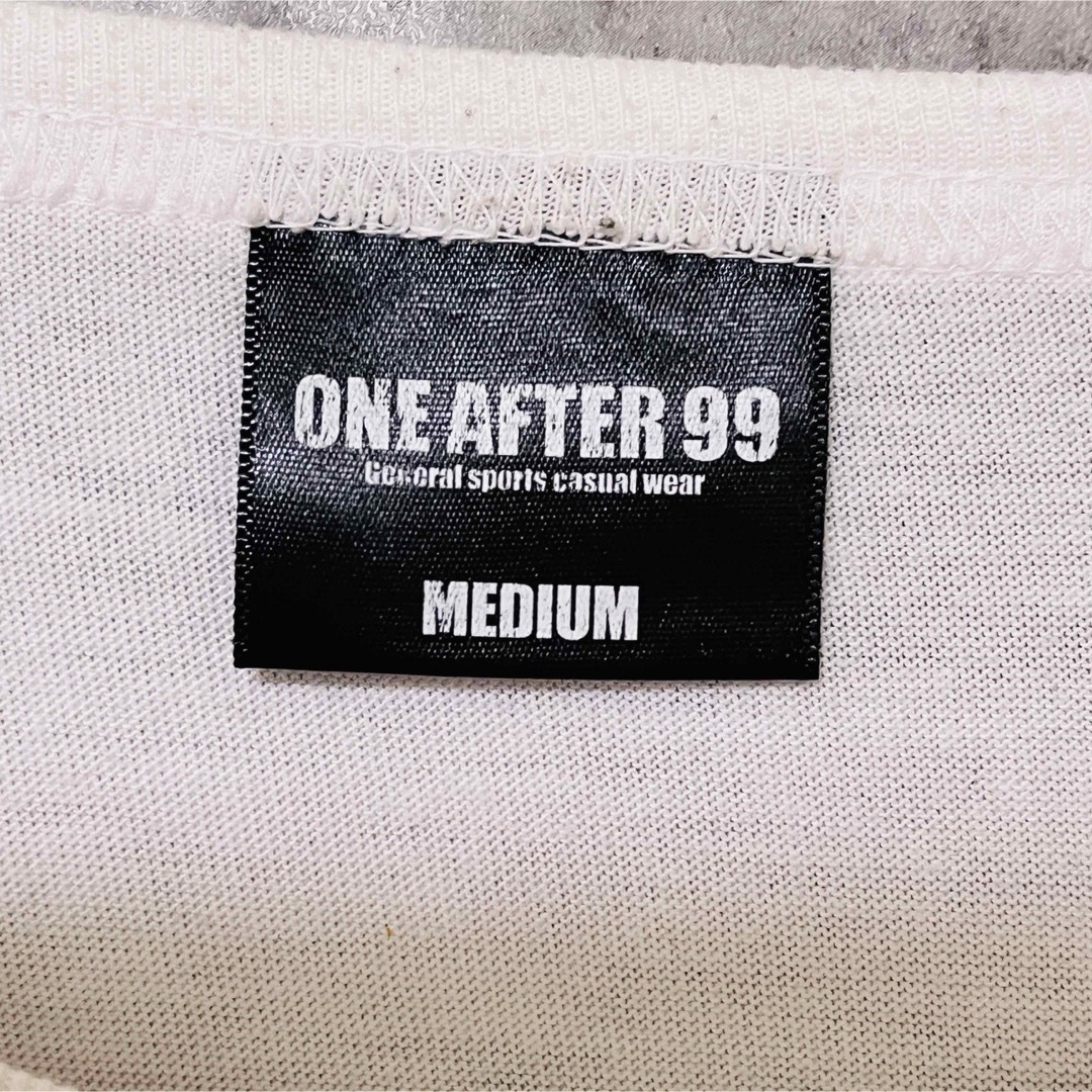 ONE AFTER99 Tシャツ　センターロゴ　M ホワイト メンズのトップス(Tシャツ/カットソー(半袖/袖なし))の商品写真