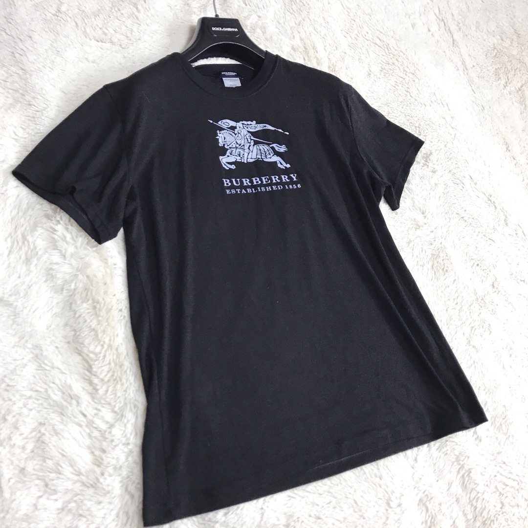 BURBERRY(バーバリー)の希少 美品 BURBERRY プローサム ホースロゴ カットソー Tシャツ 半袖 レディースのトップス(Tシャツ(半袖/袖なし))の商品写真