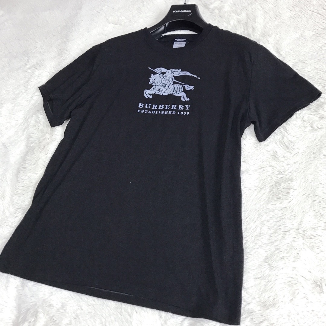 BURBERRY(バーバリー)の希少 美品 BURBERRY プローサム ホースロゴ カットソー Tシャツ 半袖 レディースのトップス(Tシャツ(半袖/袖なし))の商品写真