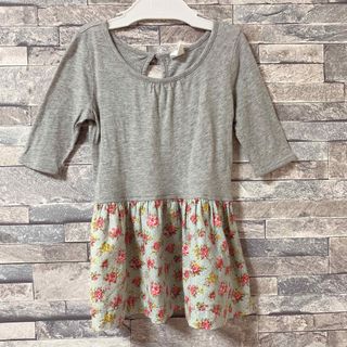 ベビーギャップ(babyGAP)のbaby GAP ワンピース ベビー服 90 長袖 春 秋 薄手 コットン 綿(ワンピース)