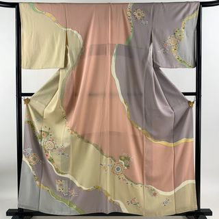 訪問着 身丈158.5cm 裄丈64.5cm 正絹 秀品 【中古】(着物)