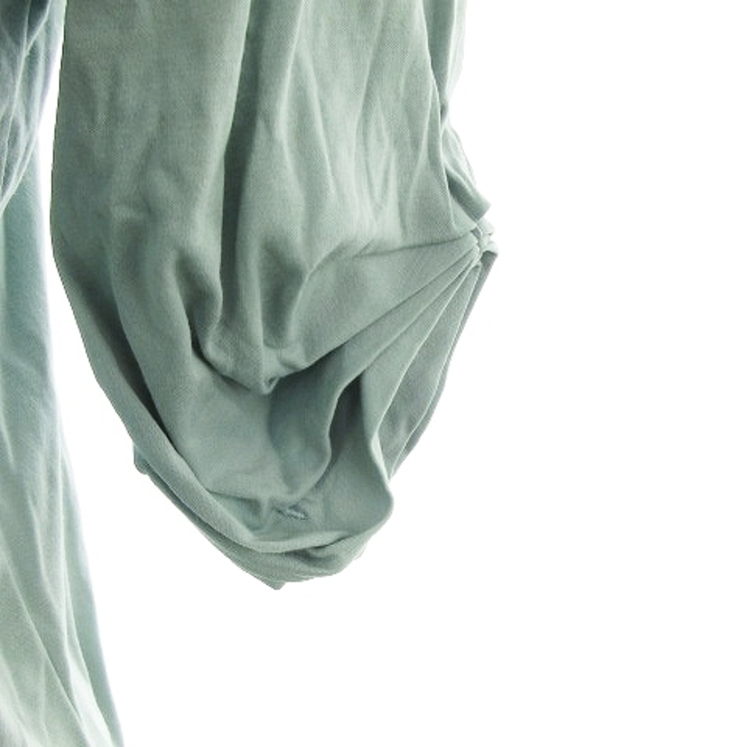 anyFAM(エニィファム)のエニィファム カットソー 五分袖 クルーネック 薄手 コットン 無地 2 緑 レディースのトップス(その他)の商品写真