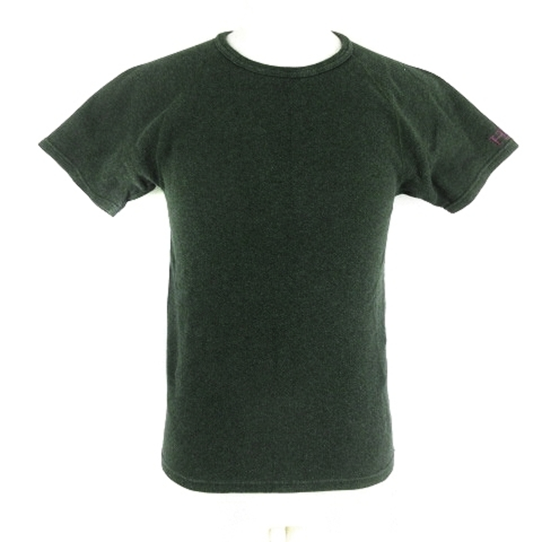 HOLLYWOOD RANCH MARKET(ハリウッドランチマーケット)のハリウッドランチマーケット Tシャツ カットソー 半袖 厚手 無地 4 緑 メンズのトップス(Tシャツ/カットソー(半袖/袖なし))の商品写真