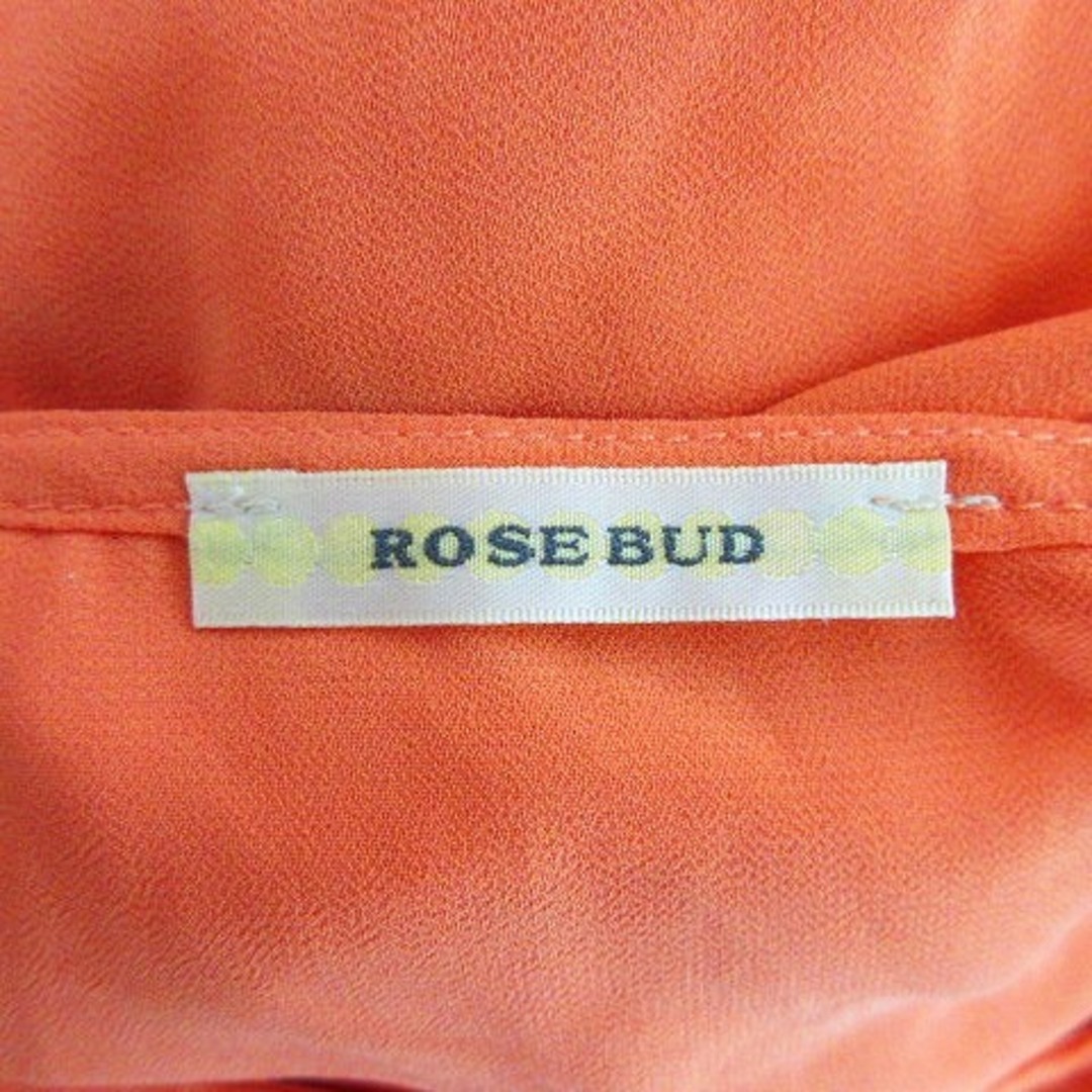 ROSE BUD(ローズバッド)のローズバッド カットソー フレンチスリーブ シアー ロールアップ F オレンジ レディースのトップス(カットソー(半袖/袖なし))の商品写真