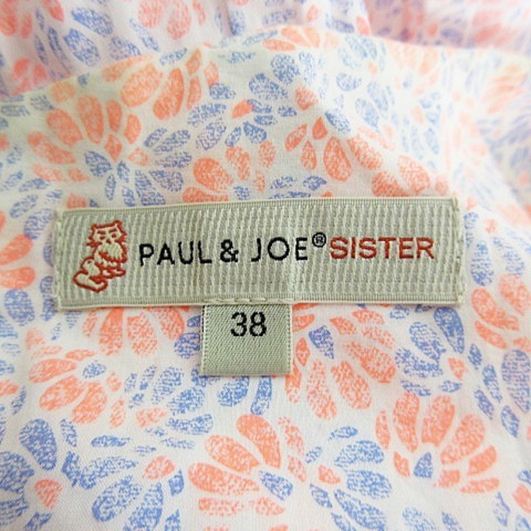 PAUL & JOE SISTER(ポール&ジョーシスター)のポール&ジョー シスター ワンピース ミニ ノースリーブ 総柄 38 ピンク 青 レディースのレディース その他(その他)の商品写真
