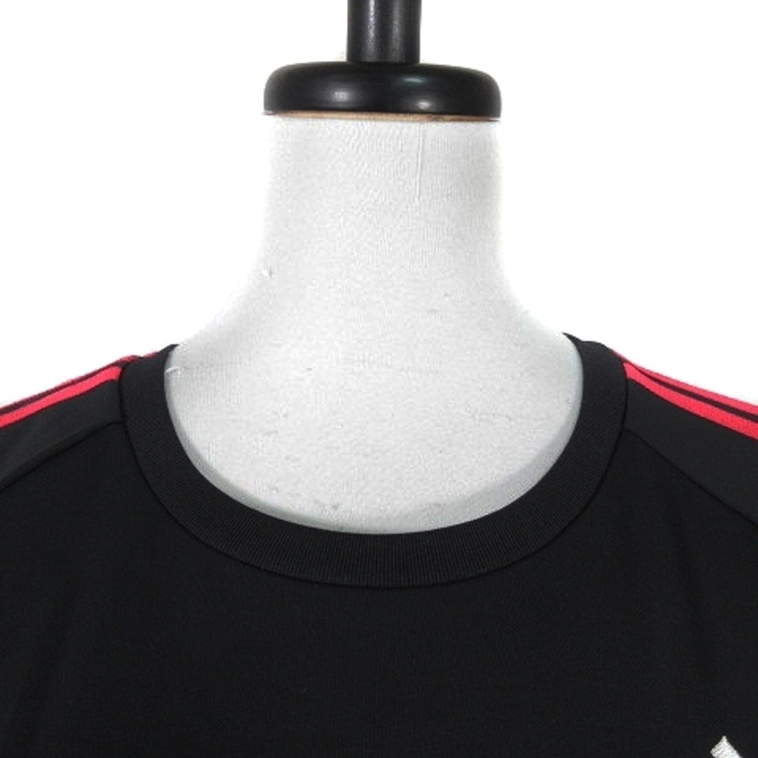 adidas(アディダス)のアディダス Tシャツ カットソー 半袖 ラウンドネック ライン L 黒 トップス レディースのトップス(カットソー(半袖/袖なし))の商品写真