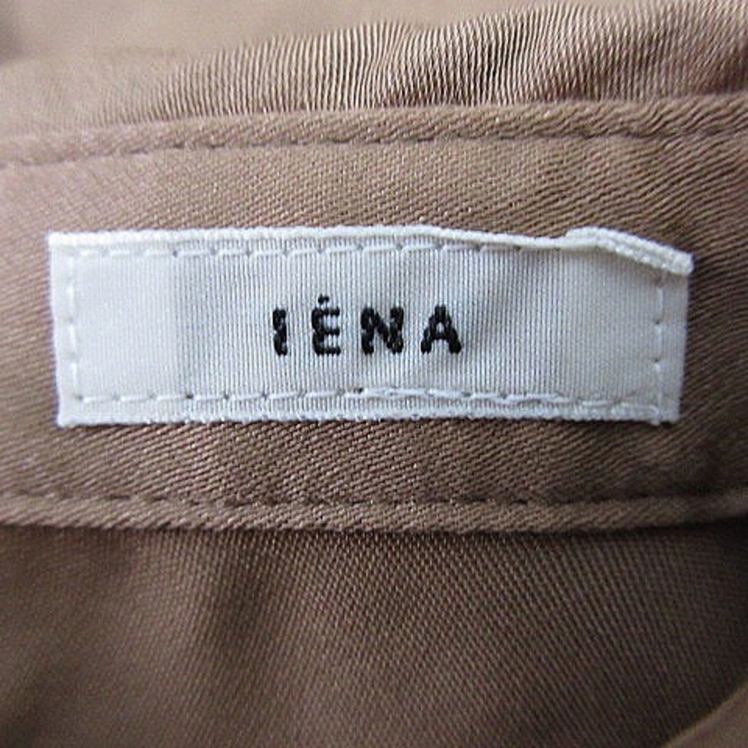 IENA(イエナ)のイエナ ブラウス カットソー ステンカラー 長袖 バックボタン 茶 トップス レディースのトップス(シャツ/ブラウス(長袖/七分))の商品写真