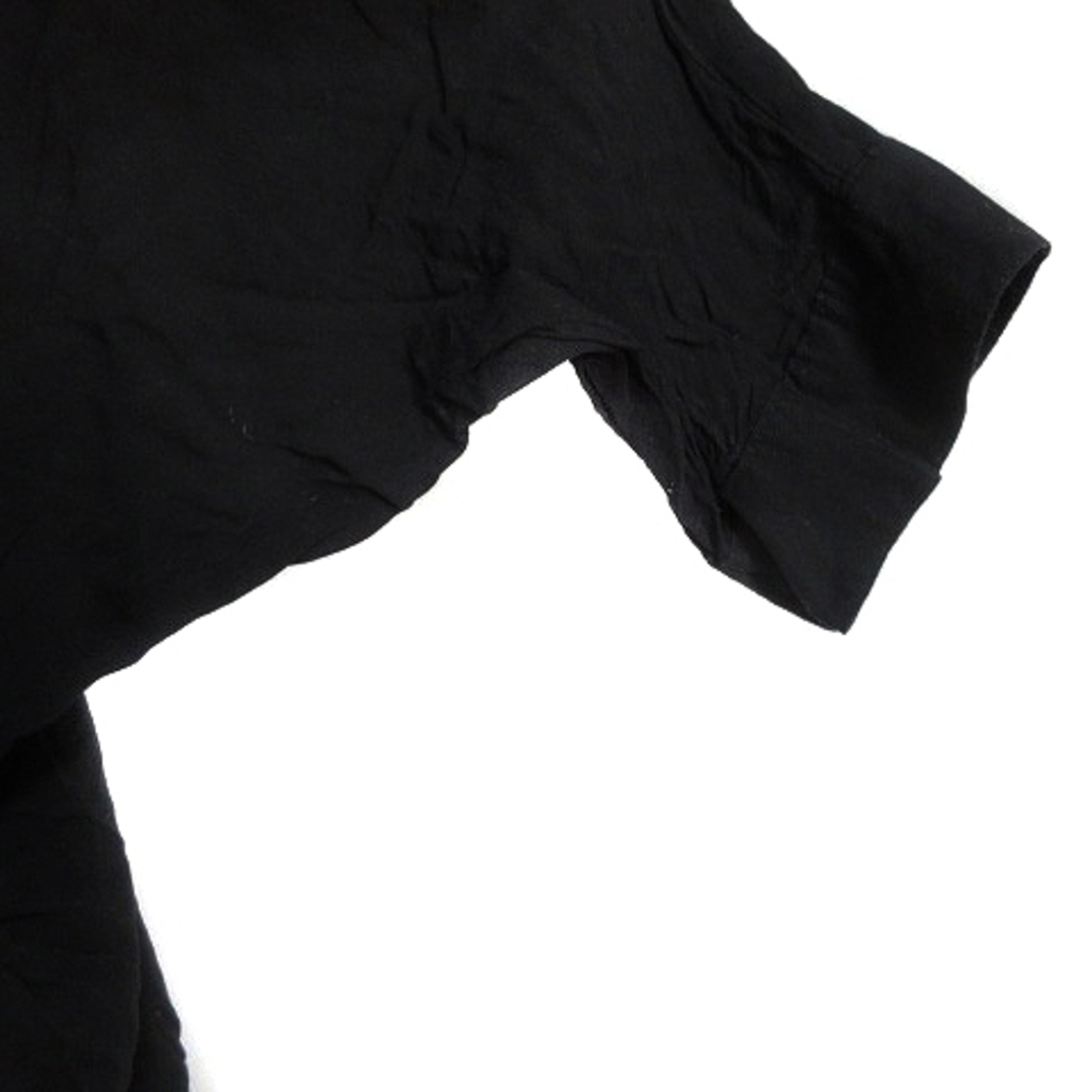 OZOC(オゾック)のオゾック シャツ ステンカラー 五分袖 ドルマンスリーブ 38 黒 トップス レディースのトップス(その他)の商品写真