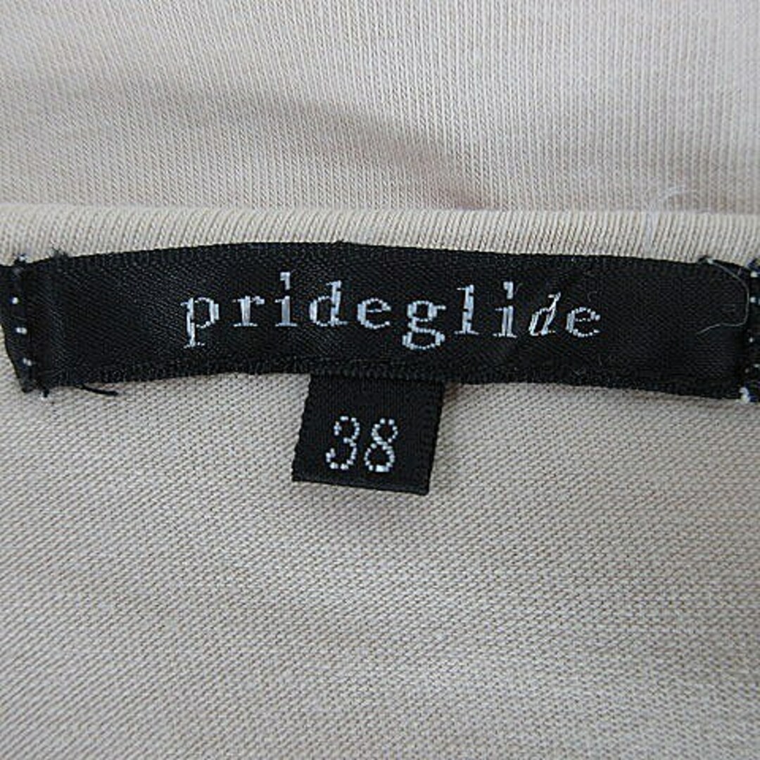 prideglide(プライドグライド)のプライドグライド Tシャツ カットソー 半袖 プリント 38 ベージュ トップス レディースのトップス(Tシャツ(半袖/袖なし))の商品写真