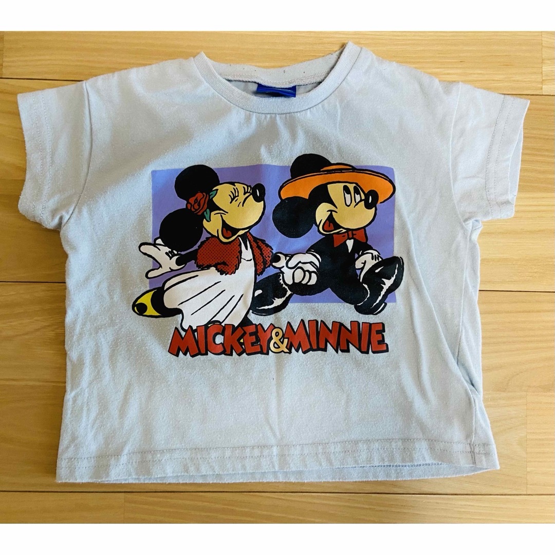 Disney(ディズニー)の80サイズ　ミッキー　ミニー　Tシャツ キッズ/ベビー/マタニティのベビー服(~85cm)(Ｔシャツ)の商品写真