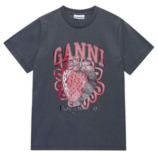 新品未使用！送料込み★Ganni★グラフィック Tシャツ(Tシャツ(半袖/袖なし))