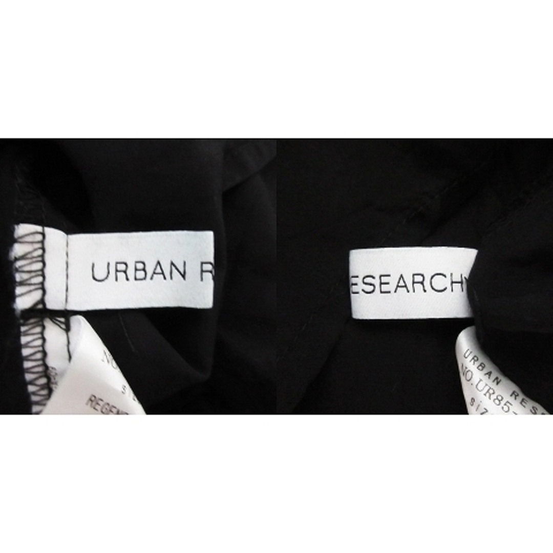 URBAN RESEARCH(アーバンリサーチ)のアーバンリサーチ ブラウス カットソー フレンチスリーブ Vネック 無地 F 黒 レディースのトップス(シャツ/ブラウス(半袖/袖なし))の商品写真